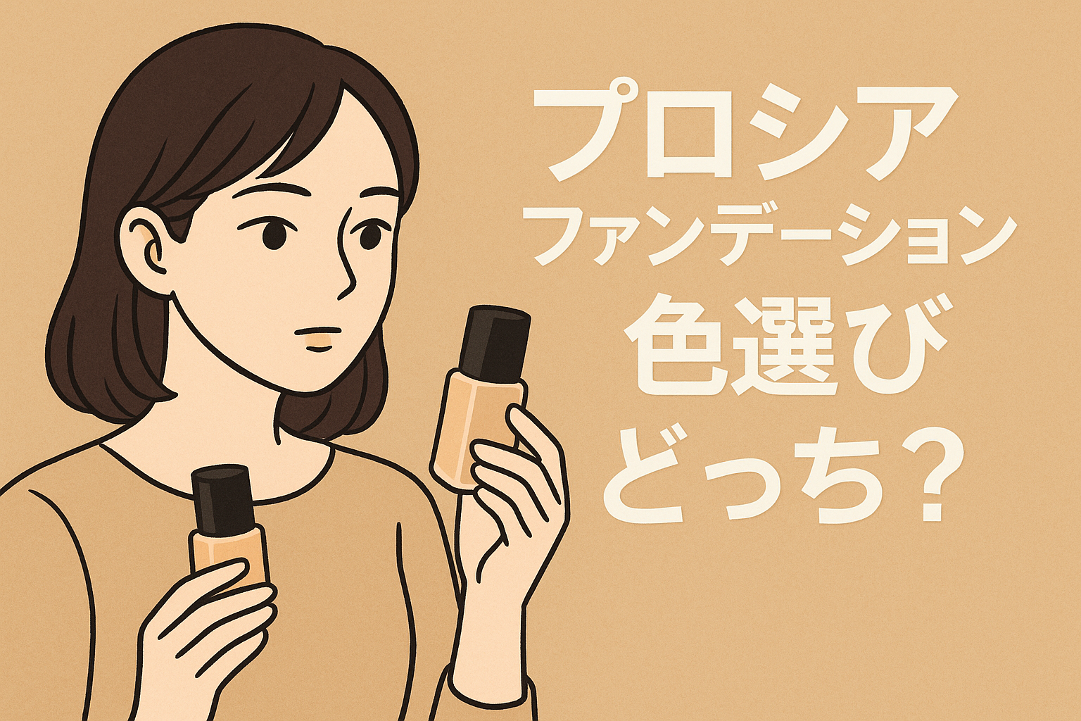 プロシアファンデーション色選びどっち?